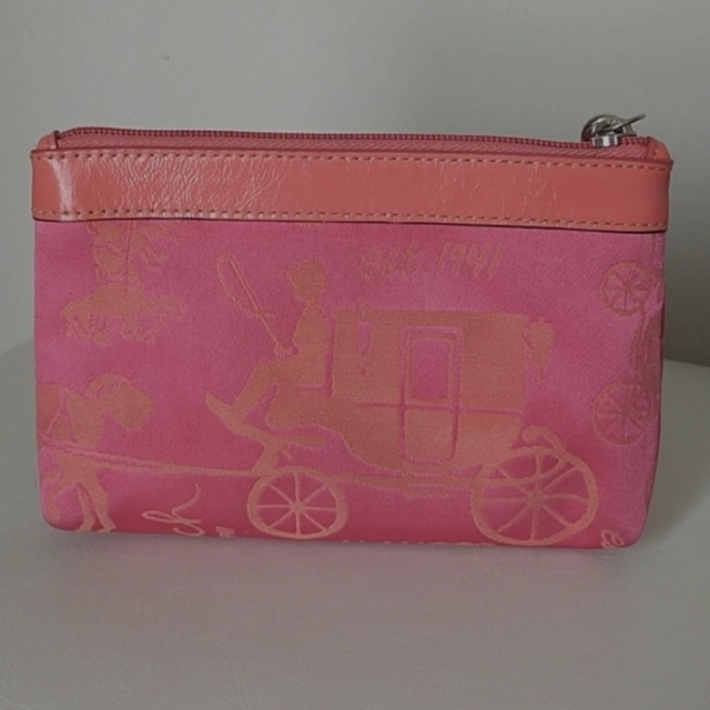 Coach Wristlet| Pink and Coral - Picture 4 of 9